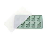 Derwrtup Whiskey Ice Cube Tray, Ice Cube Tray with 10 Compartments in Polar Bear Shape Made of Silicone with Lid - Kitchen Aid Gadgets for Coffee Fruits Chocolate Sweets Food Camping