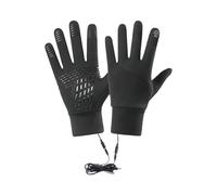 Derwrtup Winter Heated Gloves | Electric Rechargeable USB Heated Gloves | Windproof Hand Warmer Mitts for Drivers Adults Texting Motorcycling Dog Walking Ice Fishing Driving Skiing