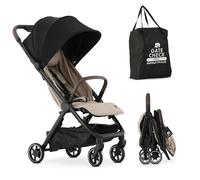 Deryan Air Travel Buggy - Cabin Approved - Compact Stroller & Travel Bag 8 kg - Travel Stroller for Life On The Go - Foldable & Lightweight - Suitable from Birth to 4 Years (0-4 Years) - Nougat