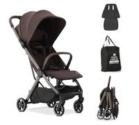 Deryan Air Travel Buggy - Cabin Approved - Compact Stroller & Travel Bag 8 kg - Travel Stroller for Life On The Go - Foldable & Lightweight - Suitable from Birth to 4 Years (0-4 Years) - Chocolate