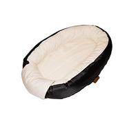 DERYAN Babynest Luxe - for Newborn and Babies - Breathable & Soft Cotton - Black/Cream