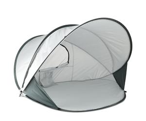 DERYAN BV Beach Tent XXL - Pop-Up - Silver - Suitable for 2-3 Persons - Sun and Wind Protection - Easy to Set up - Including Carrying Bag