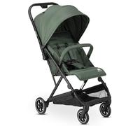 Deryan Easy Travel Buggy - Birth up to 22 kg with Reclining Function - Lightweight & Compact Baby Pushchair (6.5kg) - One Hand Small Foldable, Sun Protection UPF 50+, Large Storage Basket - Green