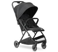 Deryan Easy Travel Buggy - Birth up to 22 kg with Reclining Function - Lightweight & Compact Baby Pushchair (6.5kg) - One Hand Small Foldable, Sun Protection UPF 50+, Large Storage Basket - Black