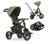 Deryan Explorer Tricycle for 9 Months to 25 kg - Kids Trike with Push Handle - Swivel Seat - Foldable Canopy with Sun Protection - Nougat