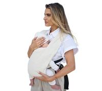 DERYAN Nova Baby Carrier - Ergonomic Belly & Back Carrier for Newborns & Toddlers - Adjustable, Breathable & Padded - Cream