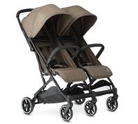 Deryan Rolo X2 Stroller Buggy 2 in 1 - Compact and Foldable - Suitable from Birth to 4 Years - Baby Stroller with a Weight Capacity of up to 22kg per seat - Compact & Foldable Stroller - Hazel