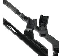 Deryan Universal Car Seat Adapter for Evy V2 Pushchair, Black - Compatible with Maxi-COSI, Cybex, Nuna, Kiddy, Joie, Kinderkraft