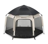 DERYAN Up-to-Go Pop-Up Travel Cot & Children's Box - Portable Beach Shelter for Babies & Toddlers - Foldable with Mattress & Carry Bag - Sand