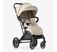 Deryan XP XL Travel Buggy - for Children from Birth up to 25 kg with Reclining Function - XL Wheel - Ultralight 7.5 kg - One Hand Small Foldable, UPF 50+, Basket up to 3 kg (Nougat)