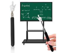 DeryArcle Pointer Classroom Finger, Teacher Pointers Telescopic Stick Retractable Presentation Pointer for Elementary School Kindergarten Teacher Student Whiteboard Pointer (Black)