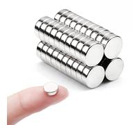 Deryun 40Pcs 8×2.7MM Small Magnets,Round Refrigerator Magnets, Small Cylinder Fridge Magnets, Office Magnets, Whiteboard Magnets, Durable Little Miniature Tiny Mini Magnets for Crafts, 8x3mm-40pcs