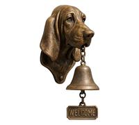 des Merchants - Rustic Entrance , Animal Design Gong | Resin Hand Figurines Couch, Decorative Wall Hanging Chime, Alert Door Garden Outdoor, Accent Well