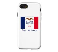 Des Moines Iowa Flag USA Souvenir Case for iPhone SE (2020) / 7/8