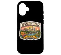 Des Moines Iowa Souvenir City State Capital Memorabilia Case for iPhone 16
