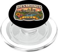 Des Moines Iowa Souvenir City State Capital Memorabilia PopSockets PopGrip for MagSafe