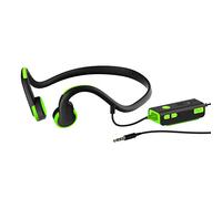DESAV Wired Bone Conduction Headphones (3.5Mm), Open Ear Sports Headphone, with IP8 Waterproof Sweatproof And Noise Reduction Microphone, for Running, Fitness,Green