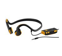 DESAV Wired Bone Conduction Headphones (3.5Mm), Open Ear Sports Headphone, with IP8 Waterproof Sweatproof And Noise Reduction Microphone, for Running, Fitness,Orange