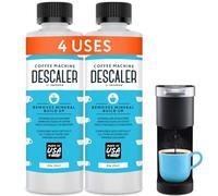 Descaler (2 Pack, 2 Uses Per Bottle) - Made in the USA - Universal Descaling Solution Compatible with Keurig, Nespresso, Delonghi and All Single Use Coffee and Espresso Machines
