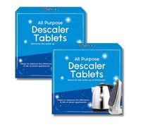 Descaler Tablets-Pack of 2 Powerful Limescale Removal, Improves Efficiency and Life of Appliances, Iron Descaling tabs for Steam Kettle Cleaner Coffee Machines, Tough Scale Remover Sachets