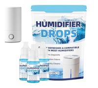 Descaling Drops For Humidifier - 30 Ml, Pack of 3 Natural Cleaning Solutions, Universal Tank Cleaner | Soft and Safe Humidifier, Diffuser, , Air Purifier