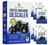 Descaling Powder Solution (6-Uses) Coffee Machine Descaler Cleaner | Compatible with Breville Keurig Nespresso Delonghi Ninja | To Descale Automatic Coffee Pots & Makers & Espresso Machines