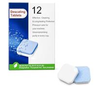 Descaling Tablets Compatible with Jura Coffee Machines & Espresso Machines | 12 Tablets, Limescale Removal for Hard-Water, Food-Grade Phosphate-Free Formula, Coffee Machine Descaler for Deep Cleaning