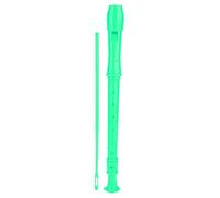 Descant Recorder, 8 Hole Clarinet Flute with Cleaning Rod and Instruction for Children Kids Beginner (Green)