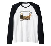 Descartes Before The Horse Philosophy Pun Funny Raglan Baseball Tee