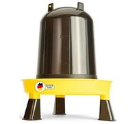 Descena Poultry Drinker, 5L, Chicken, Yellow and Black Transparent, Automatic, Stainless Steel and Plastic