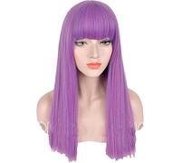 Descendants 2 Mal Bertha Maleficent Long Live Evil Straight Purple kids adult Cosplay Wig Cosplay Anime Wig Coser