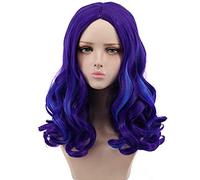 Descendants 3 Mal Wig Adult Long Curly Synthetic Hair Fashion Costume Cosplay Wigs For Women + Wig Cap