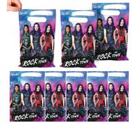 Descendants 372359 3 Printed Plastic Favor Bags-8pc