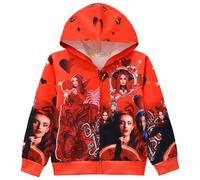 Descendants 4 The Rise of Red Girls Hoodie Red Princess 3D Print Jacket Sweatshirt Jogging Clothes Zip Hooded Long Sleeve