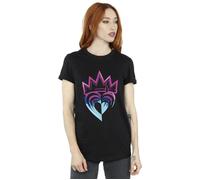 Descendants Pink Crown Cotton Boyfriend T-Shirt Disney Black L