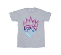 Descendants Pink Crown Cotton T-Shirt Disney Grey 9 Years