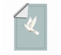 Descending Dove Minimalist Unframed Wall Art Print A1 (84.1×59.4cm), Wall Decor for Living Room, Bedroom, Office & Home, Art Gift