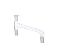 Deschem 24/40,Glass 3-Way Adapter,Oblique Down Type,Parallel Joints Distillation Adapter