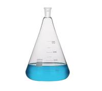 Deschem 3000ml,24/40,Glass Erlenmeyer Flask,3 Litre,Conical Vessel,Laboratory Glassware