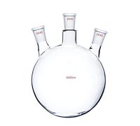 Deschem 5000ml,24/40,3-Necks,Round Bottom Glass Flask,5L,Three Necks,lab Reaction Bottle