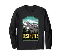Deschutes National Forest Oregon Retro Long Sleeve T-Shirt