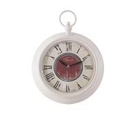 Desconocido B and B Wooden Hanging Clock, White, Composite, One Size