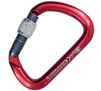Desconocido Kong XARGE Aluminium Threaded Body-Anodized Carabiner, Adults Unisex, Red (Red), One Size