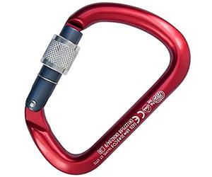 Desconocido Kong XARGE Aluminium Threaded Body-Anodized Carabiner, Adults Unisex, Red (Red), One Size