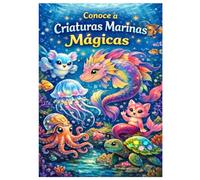 Descubriendo criaturas marinas mágicas: Un libro da colorare multimediale con una storia e funzione di lettura audio in 5 lingue (DE, EN, ES, FR, IT) (The Fantasy Animals Series)