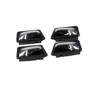 DESDE QQHH Interior Door Pull Handle NAPA for VW for Santana 2000 4-Piece Set of Silver-Black Interior Chrome Door Handles for Left and Right Doors 4 Pieces in Total