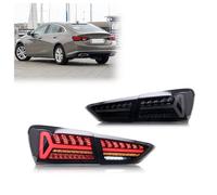 DESDE QQHH Passenger Left Side Tail Light Rear Lamp For Chevy For Malibu 2019-2025 LS LT RS Sequential Blinker Start-up Animation Black Rear Lamps Assembly LED Tail Lights
