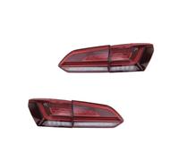 DESDE QQSQ Rear Tail Light Assembly Inner Boot For VW For Touareg 2019-2023 Car Taillights Assembly LED Rear Back Lamps Plug And Play Dragon Scale Design Style(Red version)
