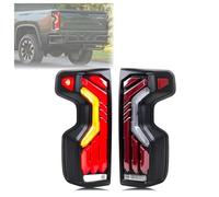 DESDEAQQFQ For Chevy For Silverado 1500 2500HD 3500HD 2019-2025 Sequential Blinker Rear Lamps Assembly LED Tail Lights Rear Tail Light Assembly Inner Boot