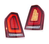 DESDEAQQFQ For Chrysler 300 2011 2012 2013 2014 Lancia Thema LED Tail Lights With Start-up Animation Rear Tail Light Assembly Inner Boot(Red)